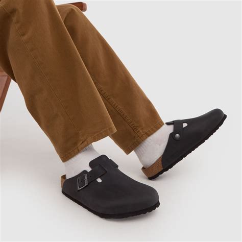 Mens Black BIRKENSTOCK Boston Clog Sandals | schuh