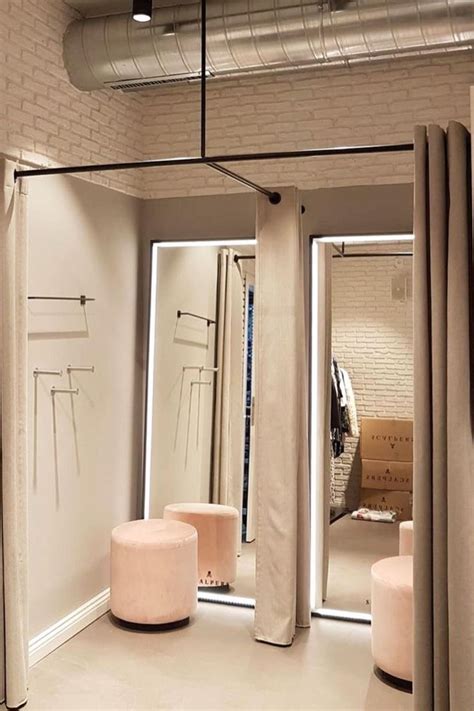 Minimalist fitting rooms | Retail interior design, Retail store ...