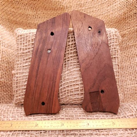 Vintage Ruger MK 1 A54 Frame Wood Grips | Factory Original Checkered ...