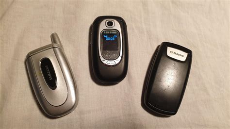 My small collection of vintage Samsung flip phones! : r/vintagemobilephones