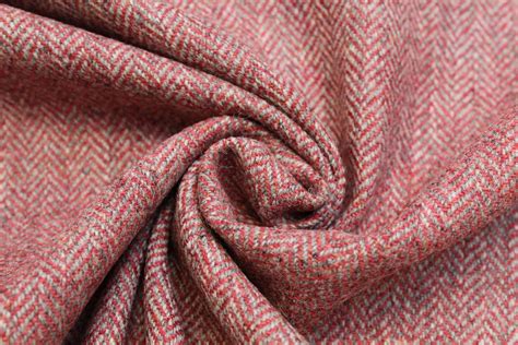 100 Pure New Wool Herringbone Tweed Fabric DL85