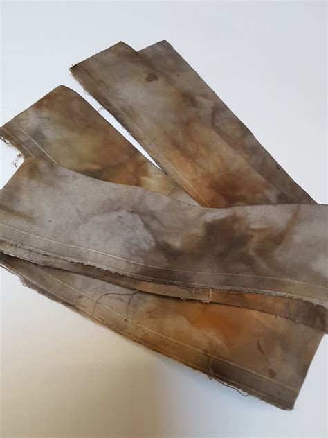 180 X 5 Cm Tea Rust Dyed Rusty Art Cloth Slow Eco Dyeing Natural Dye ...