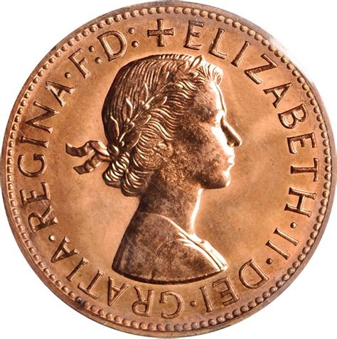 1 Penny - Elizabeth II (1st Portrait; with "F:D:") - Australia – Numista