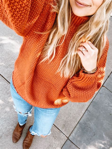 Burnt Orange Sweater | Sweater fashion, Boho fashion fall, Fashion