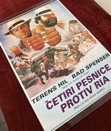 Double Trouble Movie Poster Bud Spencer Vintage Original 1984