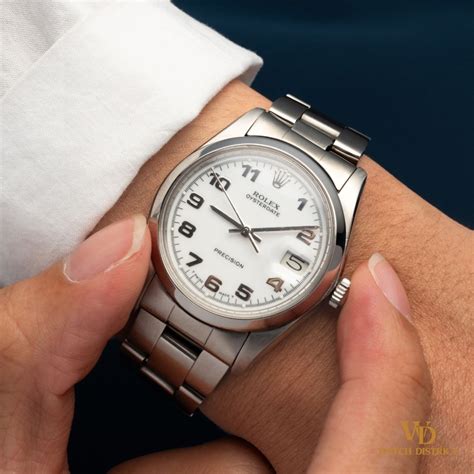 1984 34mm Rolex Oysterdate Precision 6694 Manual Winding White Roman ...
