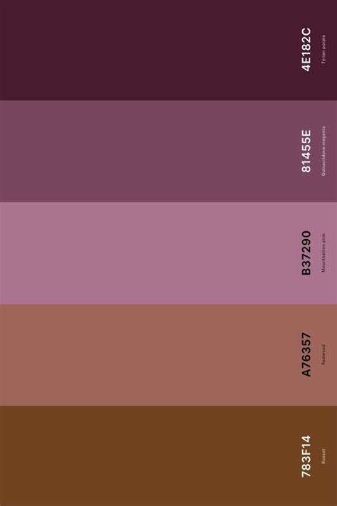 25+ Best Mauve Color Palettes with Names and Hex Codes