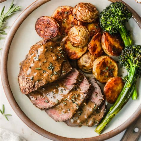 Reverse Sear Filet Mignon with Peppercorn Sauce • Sunday Table