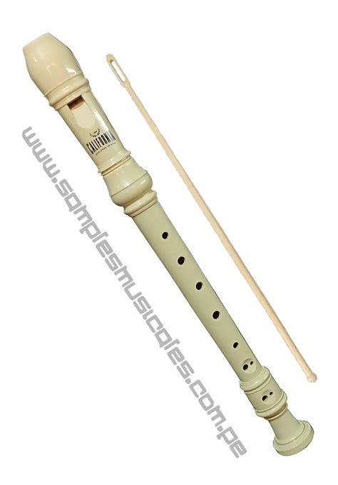 FLAUTA DULCE SOPRANO BARROCO DIGITACION INGLES SEPARACION EN 3 CUERPOS ...