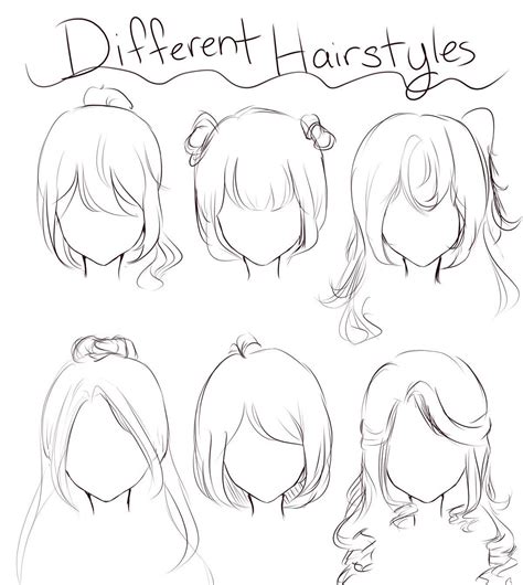 Anime Female Hairstyle Reference - Hairstyle Anime Female | Anime ...