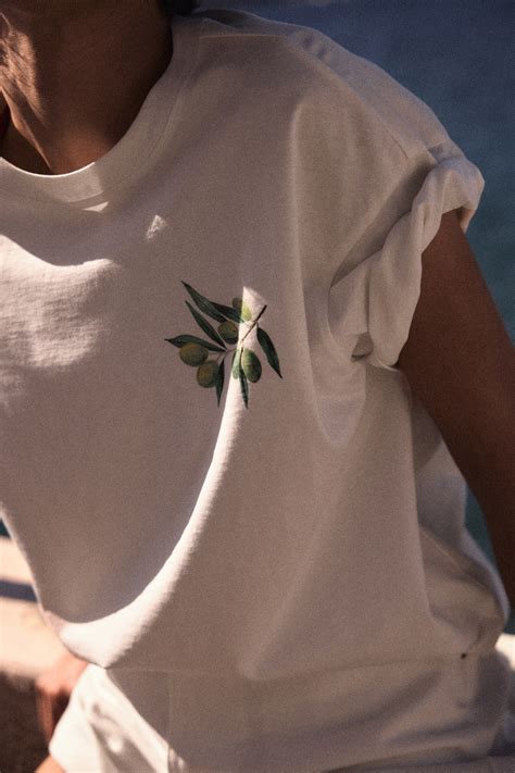 Oversized T-Shirt - Weiß/Oliven - Ladies | H&M DE