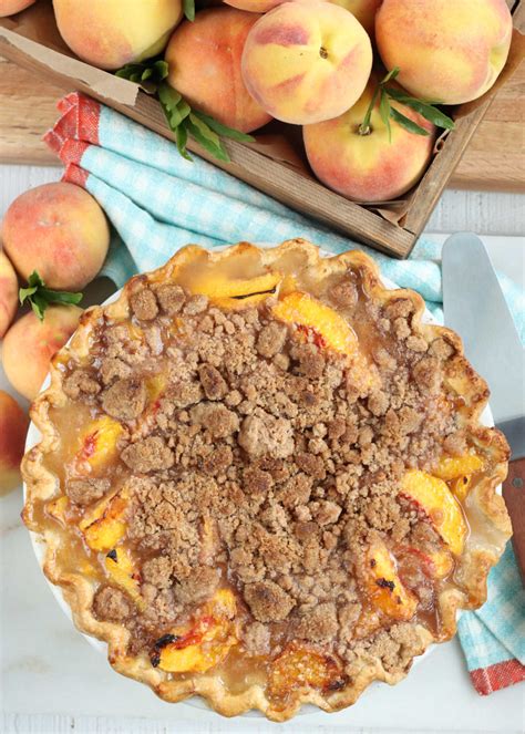 Peach Crumb Pie | A Farmgirl's Kitchen