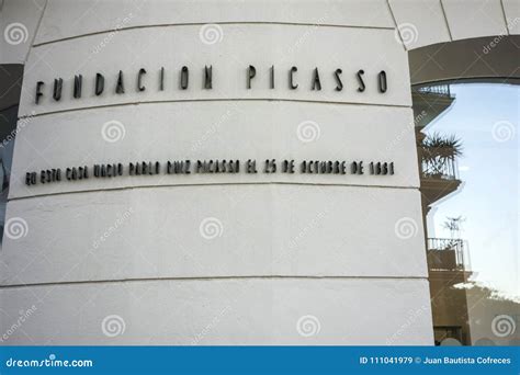 Building House Where Born Pablo Picasso Historic Center of Mala Editorial Stock Image - Image of ...