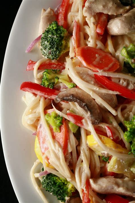 Keto Chicken Pasta Primavera Recipe [Low Carb, Gluten Free] - Low Carb ...