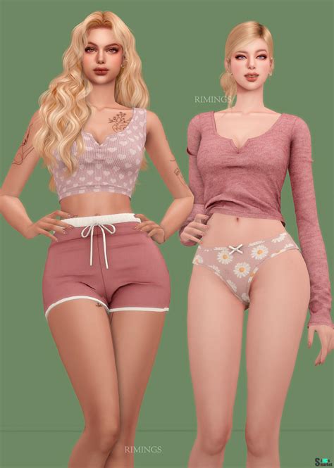 Комплект домашней одежды и нижнего белья для симочек "Lazy Sunday" для ...