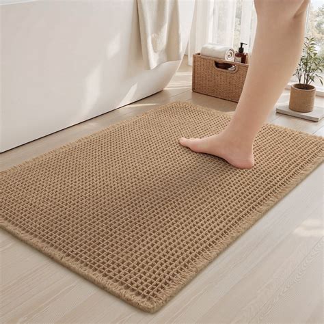 "Seven Six Home Waffle Style Bath Mats, Non Slip, Super Absorbent ...