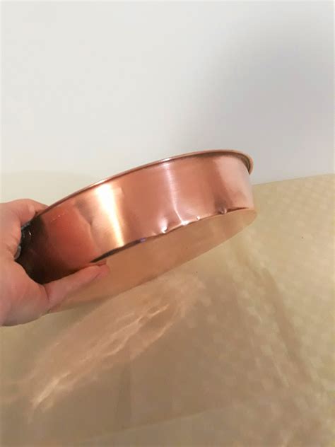 Large Copper Frying Pan Copper Baking Pan 33cm Diameter - Etsy