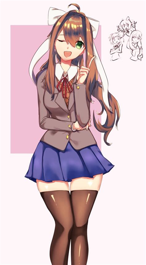 Monika (Doki doki Literature club) :: Doki doki Literature club :: Art ...