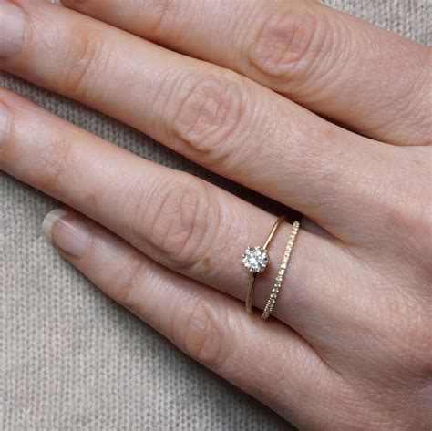 Simple Engagement Ring Minimalist Engagement Ring Dainty | Etsy ...