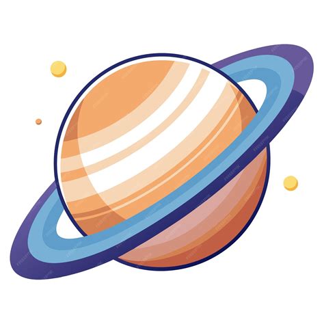 Saturn planet clipart vector art and illustration | Premium AI ...