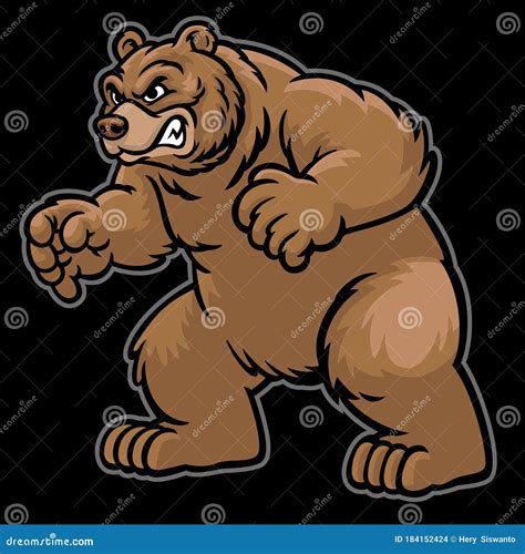 Cartoon Grizzly Bear Stock Illustrations - 12,656 Cartoon Grizzly Bear ...