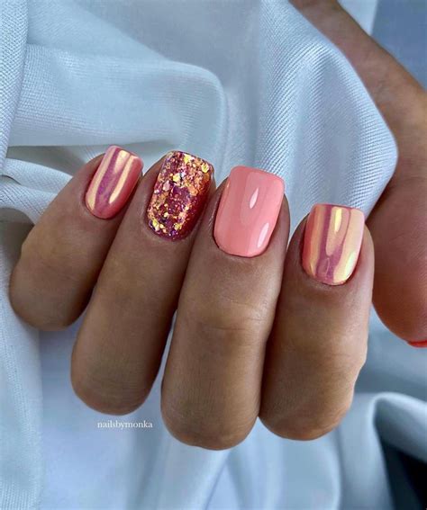 18 Stylish Peach & Coral Nails You'll Want To Wear This Summer in 2025 ...