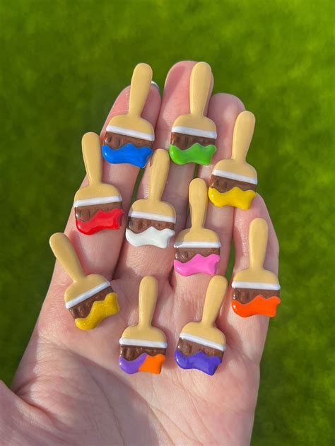 Neopets Paintbrush Pin | Polymer Clay Paint Brush Decorative Pins ...