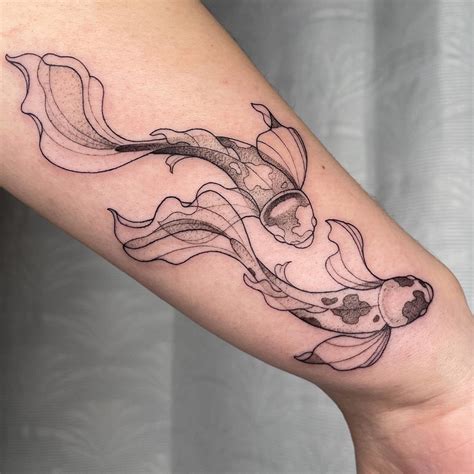 Simple Koi Fish Tattoo