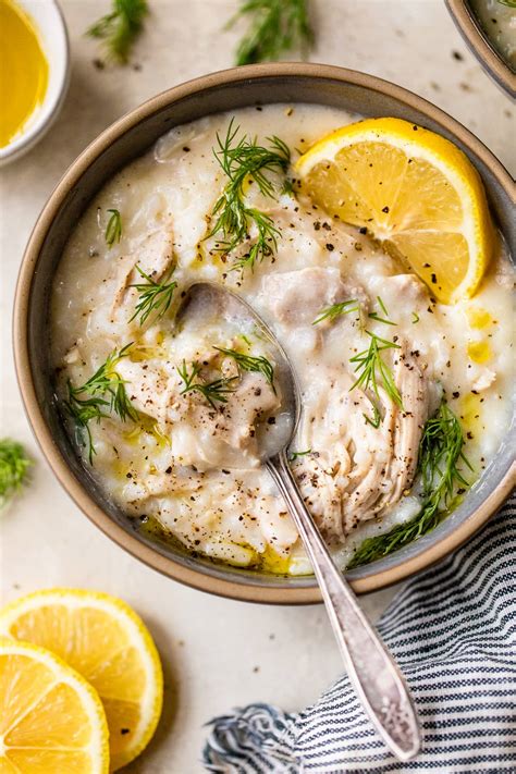 Avgolemono Hen and Rice Soup - PureHealthy.Co