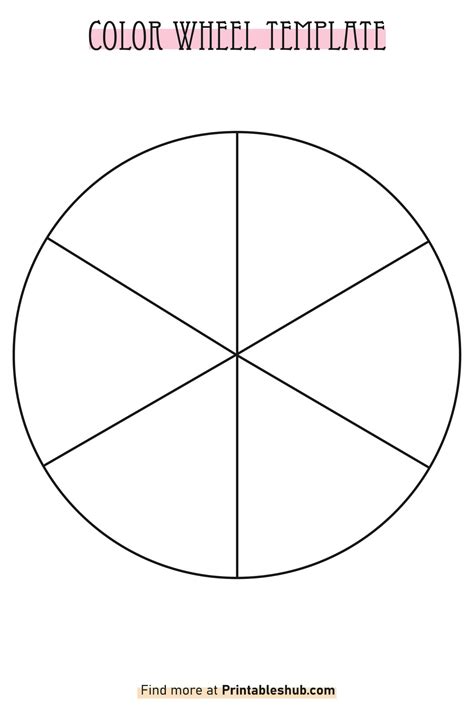 Printable Blank Color Wheel Templates [Free PDF Included] - Printables Hub