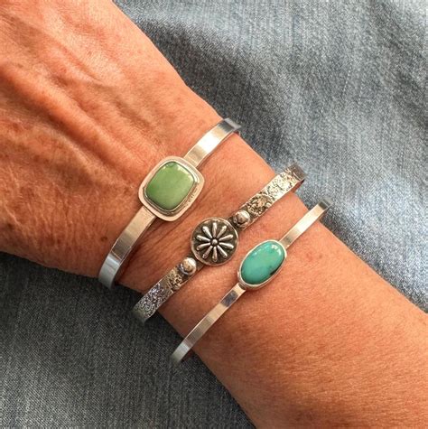 Sterling Silver Cuff Bracelets, Size Small Medium - Etsy | Sterling ...