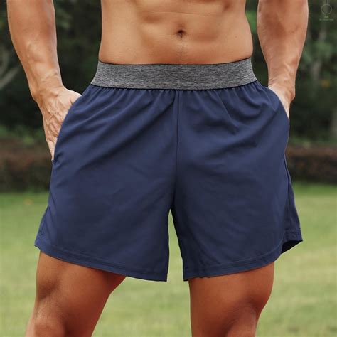 Men Sport Shorts Elastic Waist Pocket Towel Loop Running Basketball Gym ...