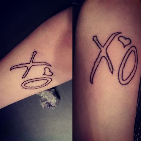 The Weeknd Xo Logo Tattoo