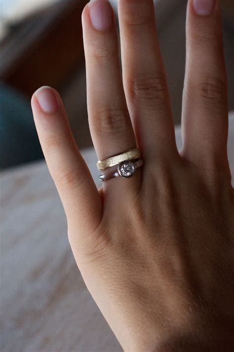Gold Engagement Ring And Band at Sherlyn Weyer blog