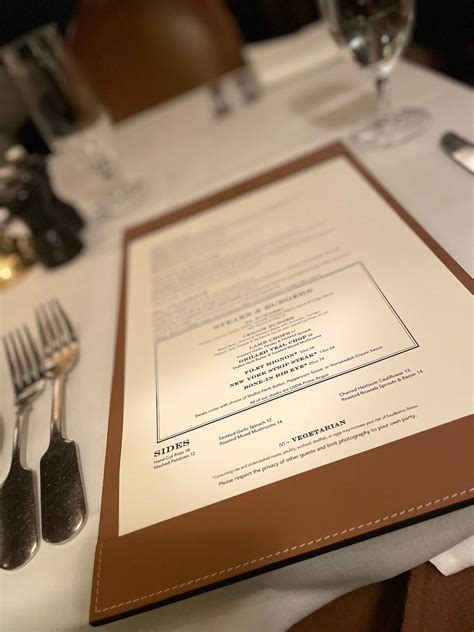 Menu at RL Restaurant, Chicago, 115 E Chicago Ave