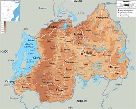 Rwanda Location On World Map