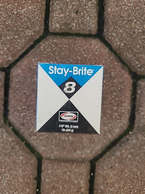 Harris stay-brite #8 silver-bearing lead solder(.118" DIA) (1lbs) for ...