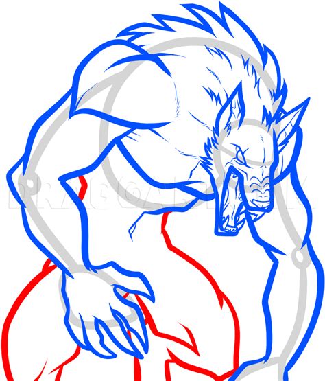 How To Draw An Anime Werewolf, Drawing, Step by Step, by Dawn - DragoArt
