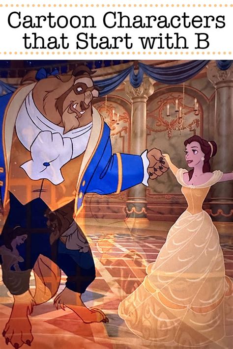 Cartoon Characters that Start with B - Mary Martha Mama