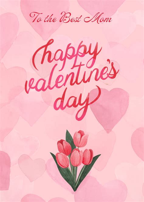 Digital 5x7 Valentine's Day Card for Mom - Etsy
