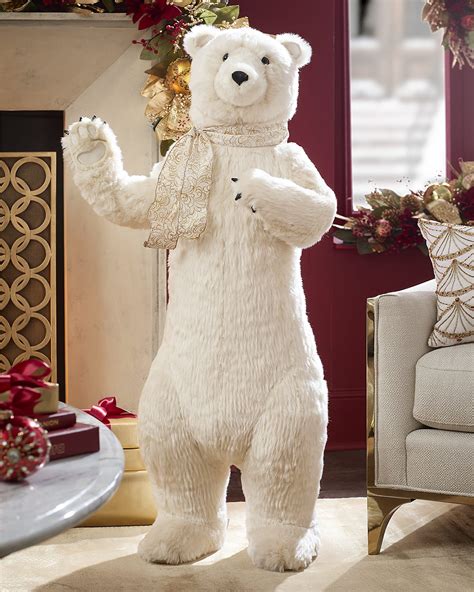 Ditz Designs By The Hen House Glorious Holiday Black Bear Hug | Horchow