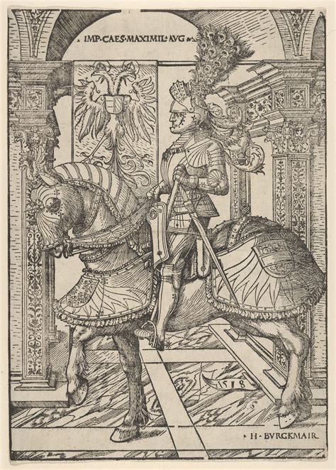 Hans Burgkmair | Emperor Maximilian I on Horseback | The Metropolitan ...