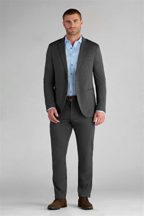 Men's Performance Charcoal Blazer (Stretch Sport Coat/Jacket) - Twillory