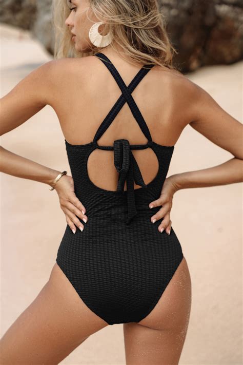 Mesh Cross Back Straps Ruching One Piece Swimsuit