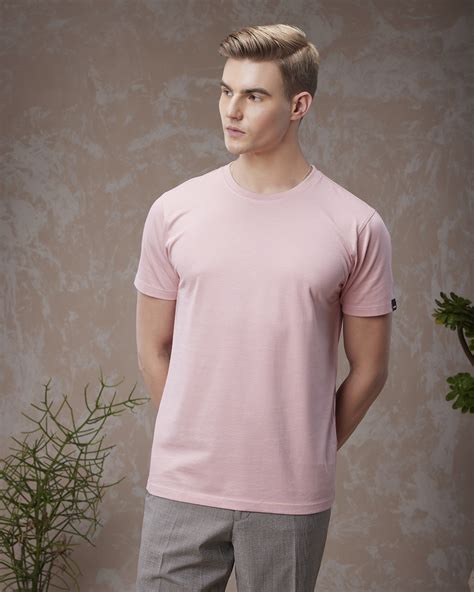 Buy Men's Pink T-shirt Online at Bewakoof