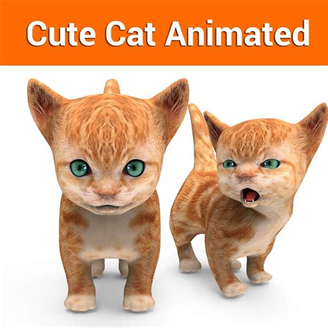 Cute Cat Free 3D Models Blender - .blend download - Free3D