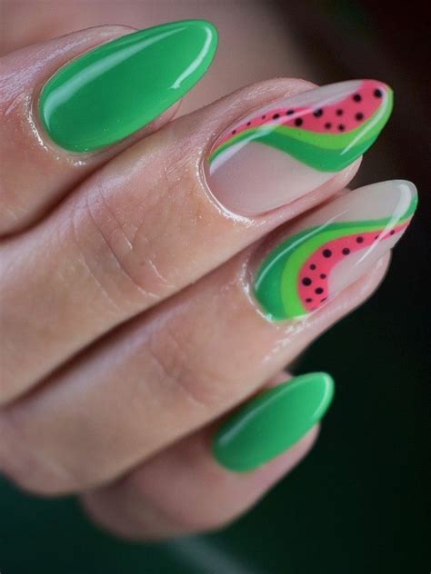 Slices of Fun: 40+ Watermelon Nail Art Inspiration | Watermelon nails ...