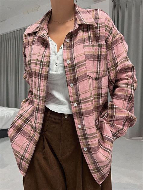 Dazy Star Camisa A Cuadros Con Corte Holgado Y Hombros Caídos | Moda de ...