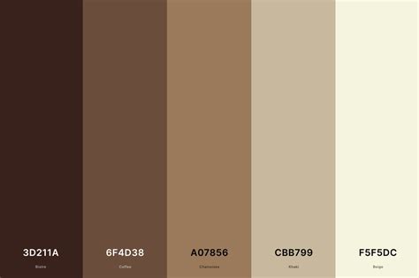 25+ Best Beige Color Palettes with Names and Hex Codes | Beige color ...