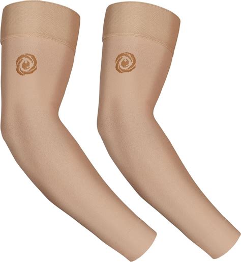 Amazon.com: NURCOM® Medical Compression Arm Sleeve for Men Women, 2 Pack, No Silicone, Soft-in ...